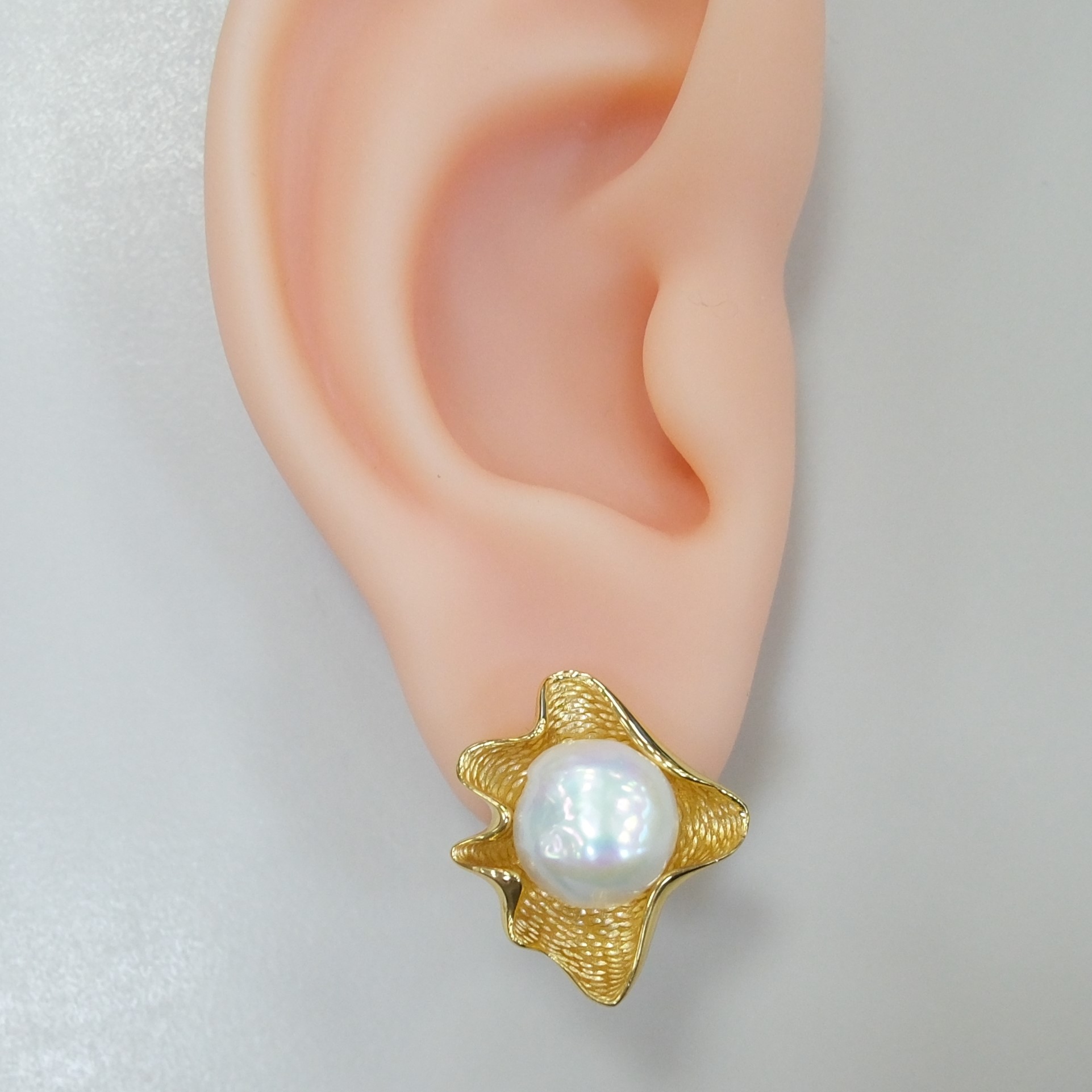 Серебряные серьги с жемчугом